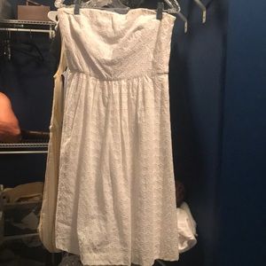White Strapless Sundress (Banana Republic)